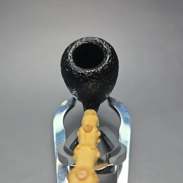 MBSD Briars Modern Masters 1 Sandblasted Peewit w/ Bamboo Handmade Briar Pipe, New - Image 6