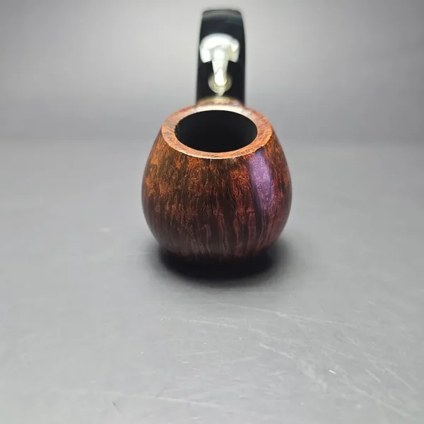 L'Anatra Scottanaso Smooth Apple Sitter w/ Silver Estate Briar Pipe, Italian Estates - Image 3