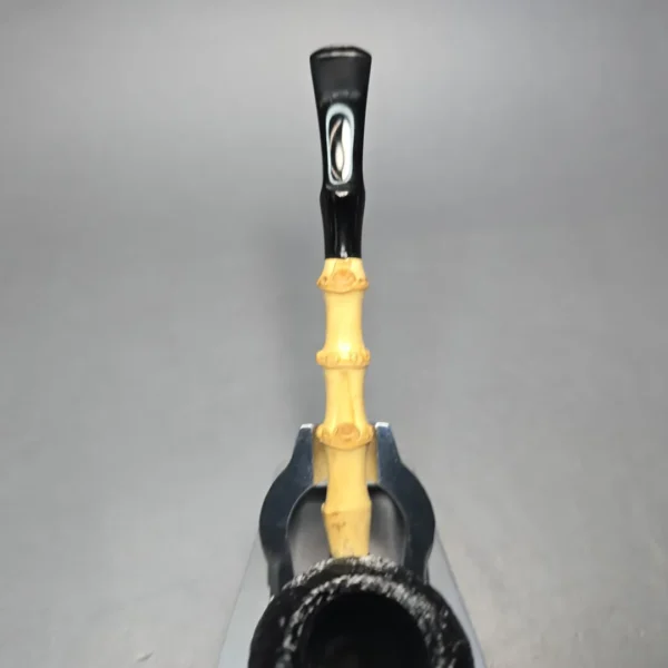 MBSD Briars Modern Masters 1 Sandblasted Peewit w/ Bamboo Handmade Briar Pipe, New - Image 8