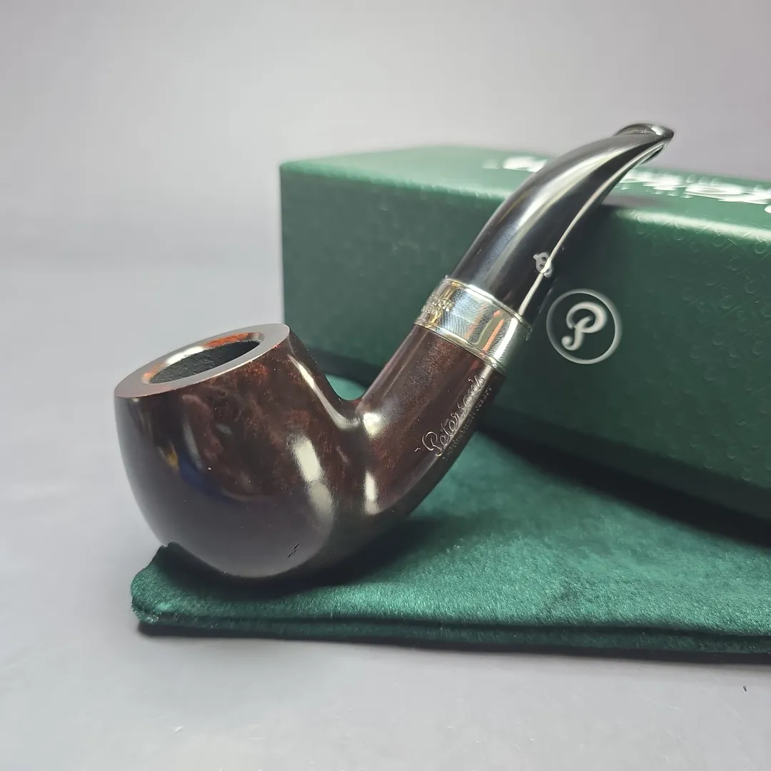 Peterson 160th Anniversary Pat. B Heritage Smooth Bent Billiard Briar Pipe, New - Image 2