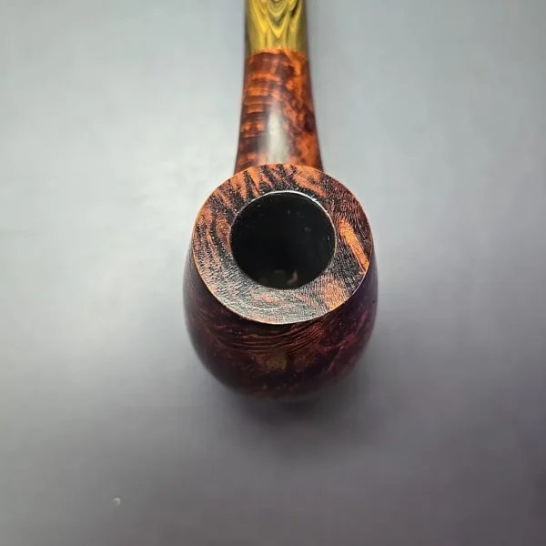Sean Reum XL Eggshell Sandblasted Hawkbill Estate Briar Pipe, American Estates - Image 6