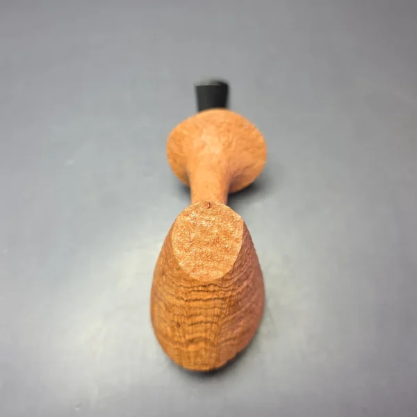 Madao 3000 Natural Sandblasted Asymmetric Cherrywood Sitter Handmade Briar Pipe, New - Image 7