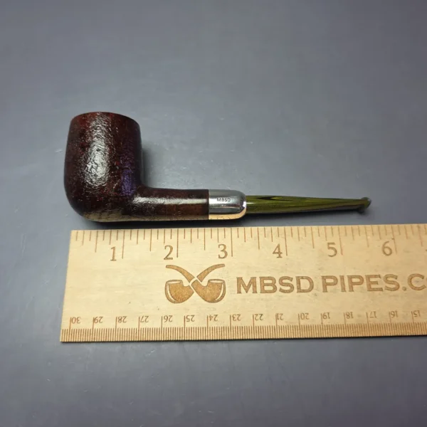 MBSD Briars Timeless Traditions 1 Sandblasted Billiard w/ Silver Handmade Briar Pipe, New - Image 10
