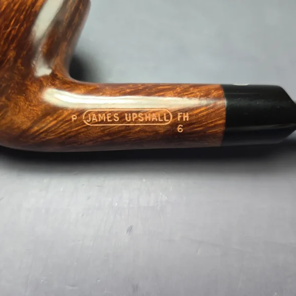 James Upshall P Grade Group 6 Smooth Bent Billiard Estate Briar Pipe, Unsmoked - Image 9
