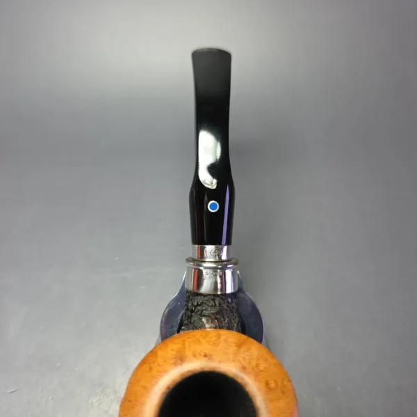 Ardor Urano Partially Rusticated Calabash w/ Silver Estate Briar Pipe, Italian Estates - Image 6