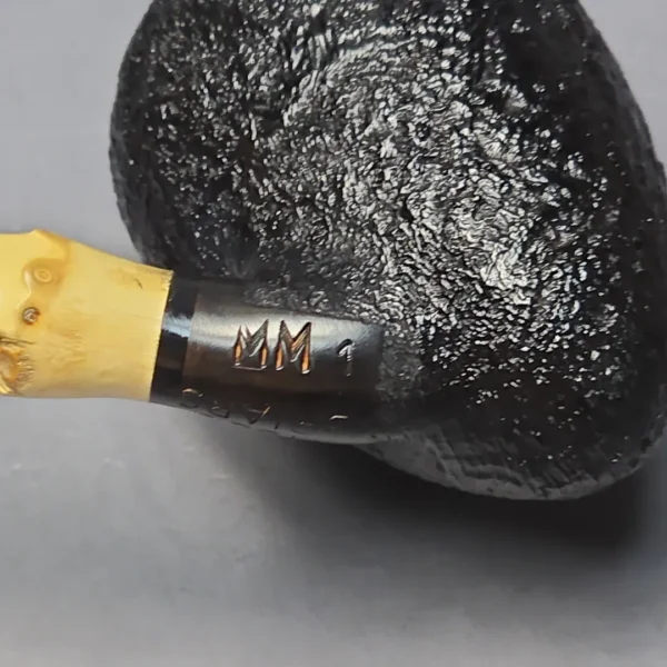 MBSD Briars Modern Masters 1 Sandblasted Peewit w/ Bamboo Handmade Briar Pipe, New - Image 12