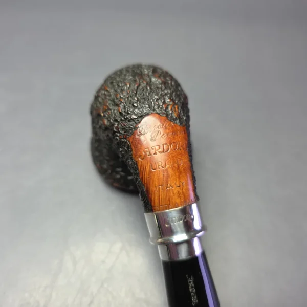Ardor Urano Partially Rusticated Calabash w/ Silver Estate Briar Pipe, Italian Estates - Image 7