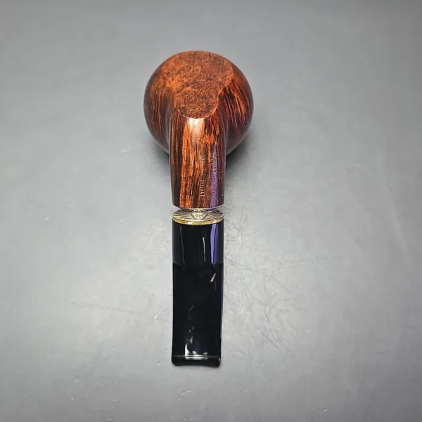 L'Anatra Scottanaso Smooth Apple Sitter w/ Silver Estate Briar Pipe, Italian Estates - Image 9