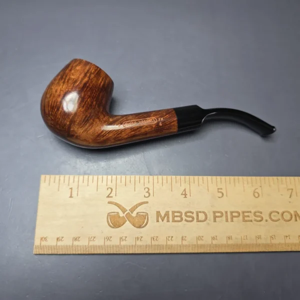 James Upshall P Grade Group 6 Smooth Bent Billiard Estate Briar Pipe, Unsmoked - Image 11