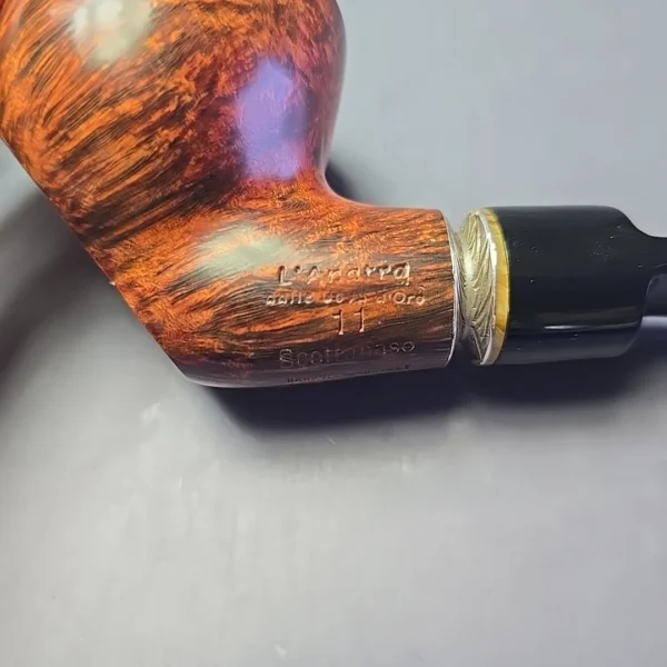 L'Anatra Scottanaso Smooth Apple Sitter w/ Silver Estate Briar Pipe, Italian Estates - Image 10