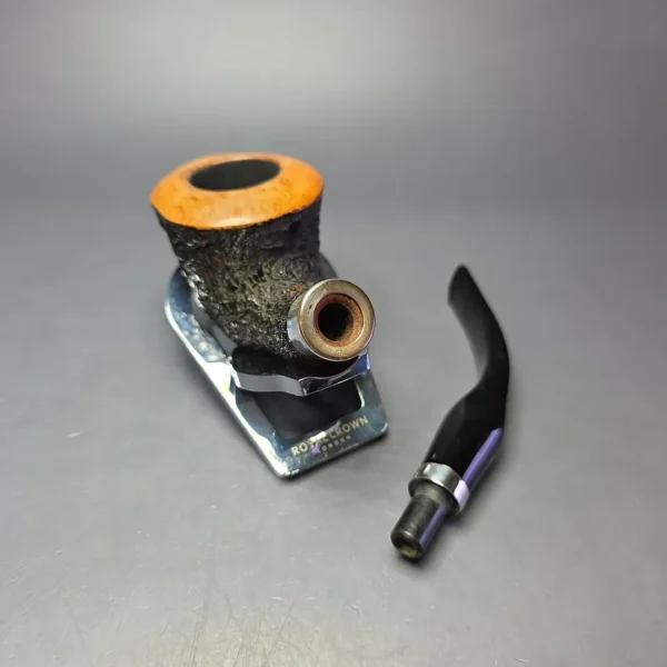 Ardor Urano Partially Rusticated Calabash w/ Silver Estate Briar Pipe, Italian Estates - Image 10