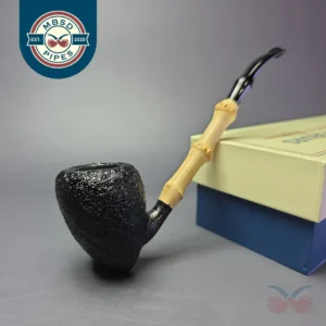 MBSD Briars Modern Masters 1 Sandblasted Peewit w/ Bamboo Briar Pipe, New