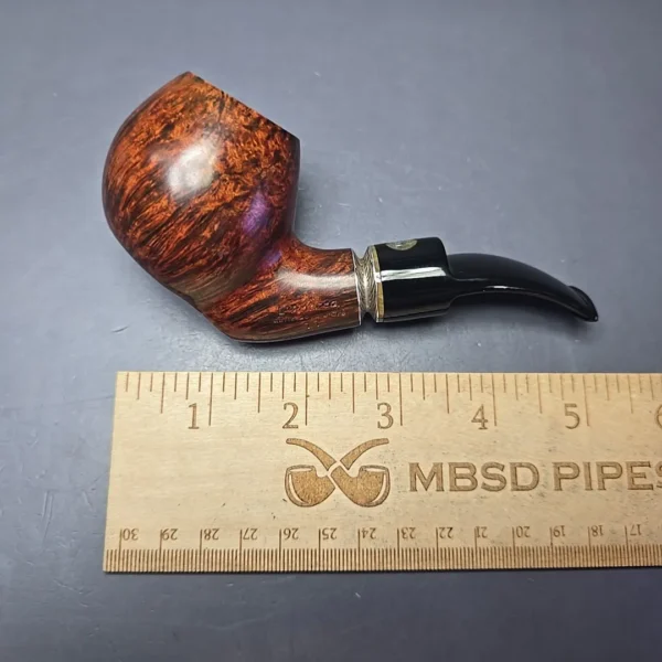 L'Anatra Scottanaso Smooth Apple Sitter w/ Silver Estate Briar Pipe, Italian Estates - Image 13