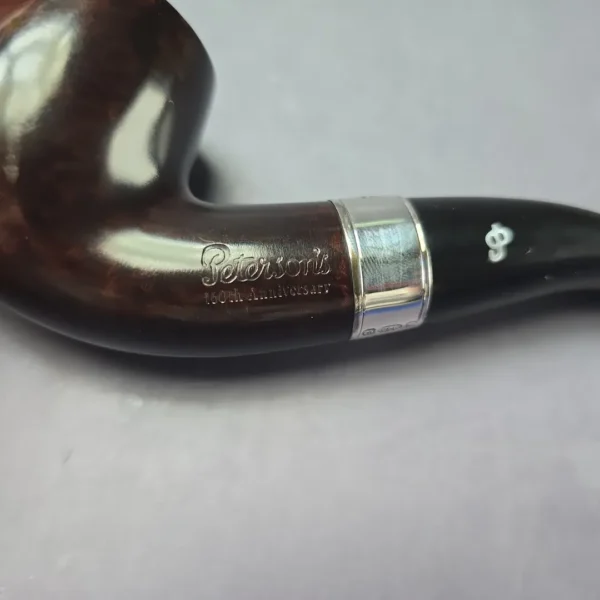 Peterson 160th Anniversary Pat. B Heritage Smooth Bent Billiard Briar Pipe, New - Image 11