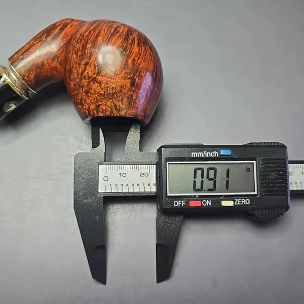 L'Anatra Scottanaso Smooth Apple Sitter w/ Silver Estate Briar Pipe, Italian Estates - Image 14