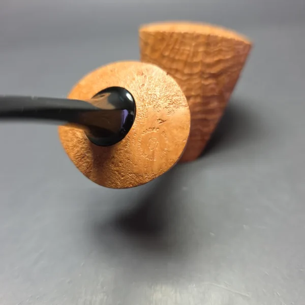 Madao 3000 Natural Sandblasted Asymmetric Cherrywood Sitter Handmade Briar Pipe, New - Image 8
