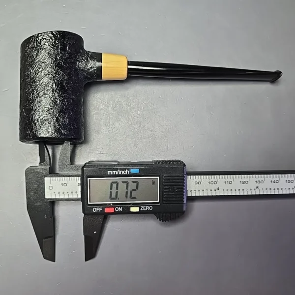 MBSD Briars "Re-Don" Sandblasted Poker w/ Boxwood, Briar Pipe, New - Image 7