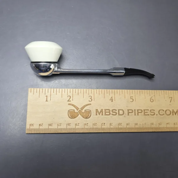 Falcon Classic Curved w/ MBSD Meerschaum Dublin Block Meerschaum Bowl Pipe, New - Image 9