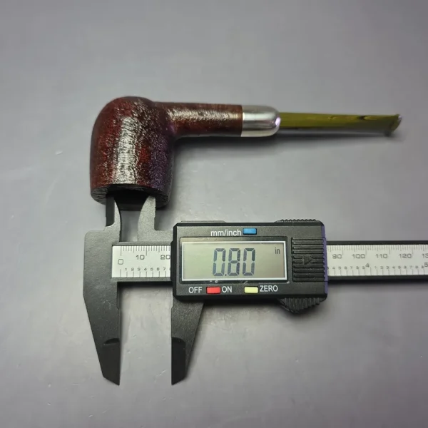 MBSD Briars Timeless Traditions 1 Sandblasted Billiard w/ Silver Handmade Briar Pipe, New - Image 11