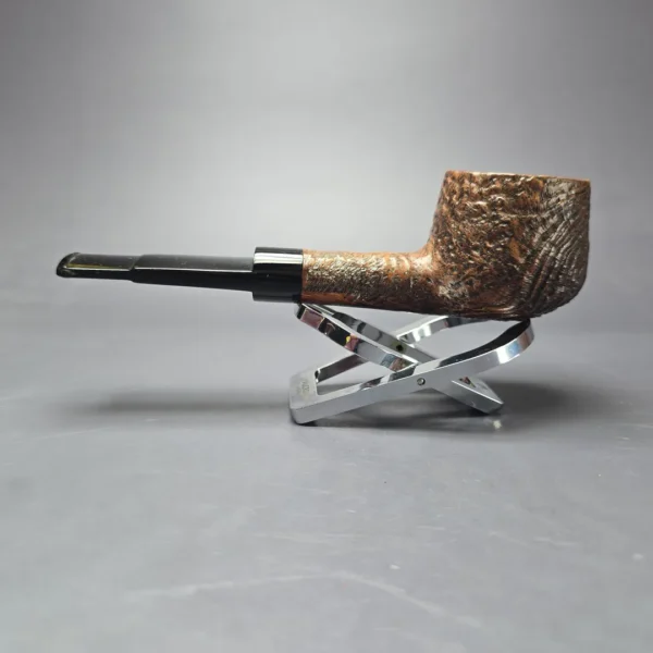 Charatan's Make 4148DC Sandblasted Pot Estate Briar Pipe, English Estates - Image 4