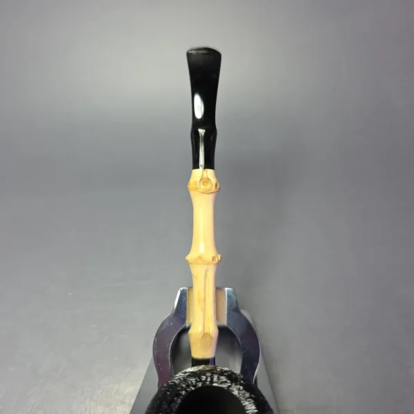 MBSD Briars Modern Masters 1 Sandblasted Peewit w/ Bamboo Briar Pipe, New - Image 7