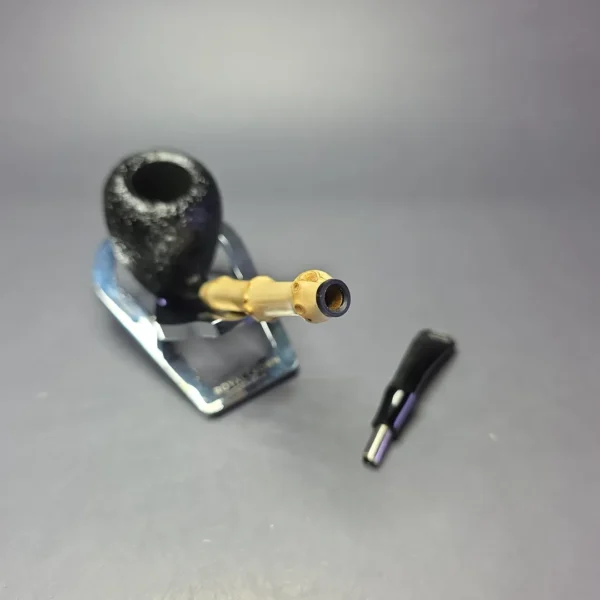 MBSD Briars Modern Masters 1 Sandblasted Peewit w/ Bamboo Briar Pipe, New - Image 11