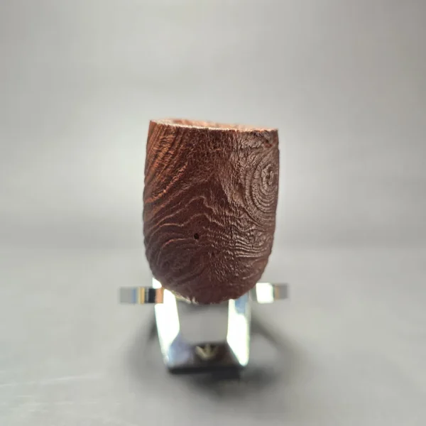 MBSD Briars by Piero Vitale Vintage Sandblasted Billiard w/ Olivewood Briar Pipe, New - Image 3