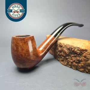 Sasieni 1950-79 Four Dot Walnut Regent Smooth Bent Billiard Estate Briar Pipe, English Estates