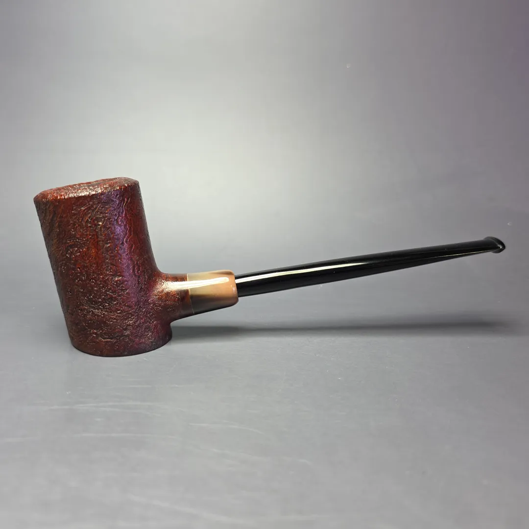 MBSD Briars "Re-Don" Sandblasted Poker w/ Horn, Briar Pipe, New - Image 2