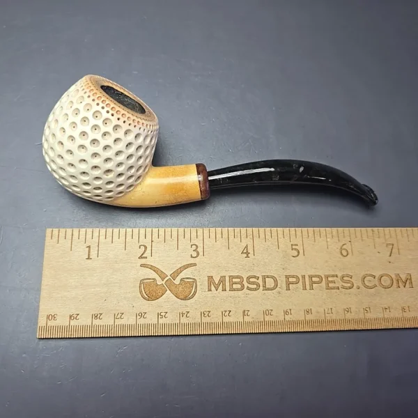 MBSD Meerschaum Deluxe Lattice Apple Estate Block Meerschaum Pipe, Turkish Estates - Image 9