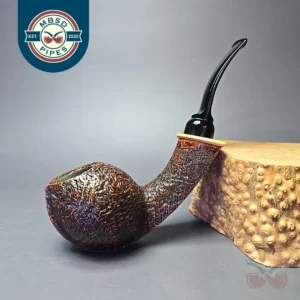 MBSD Briars Modern Masters 2 Sandblasted Blowfish w/ Boxwood Handmade Briar Pipe, New