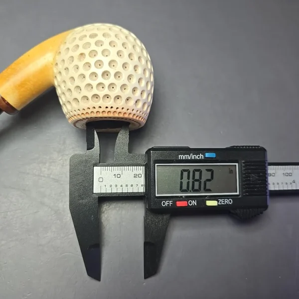 MBSD Meerschaum Deluxe Lattice Apple Estate Block Meerschaum Pipe, Turkish Estates - Image 10