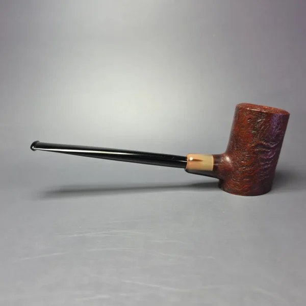 MBSD Briars "Re-Don" Sandblasted Poker w/ Horn, Briar Pipe, New - Image 4