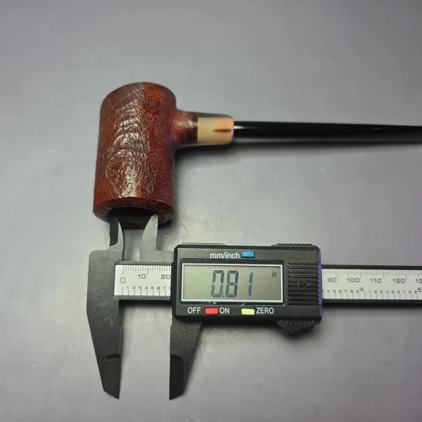 MBSD Briars "Re-Don" Sandblasted Poker w/ Horn, Briar Pipe, New - Image 8