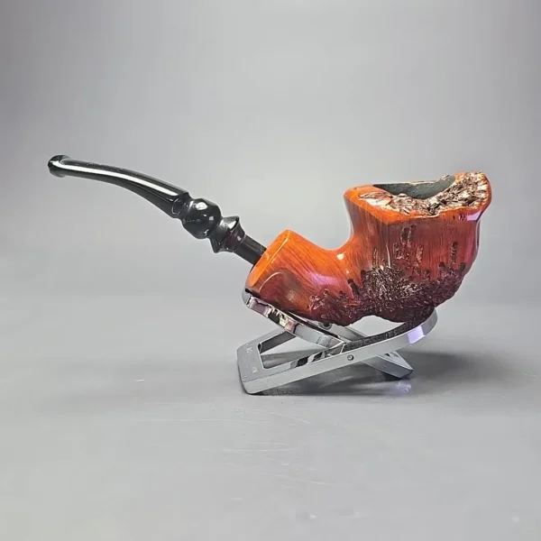 Nording Partially Rusticated Freehand Estate Briar Pipe, Danish Estates - Image 4