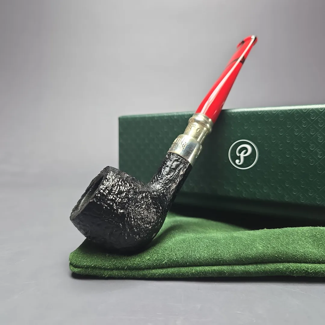 Peterson Dracula Spigot 86 Sandblasted Apple Estate Briar Pipe, Unsmoked - Image 2