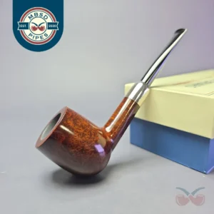 MBSD Briars Timeless Traditions 1 Smooth Billiard w/ Silver Handmade Briar Pipe, New