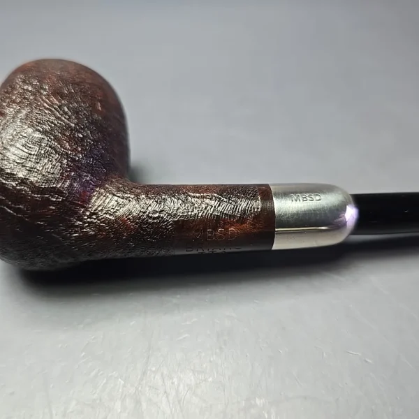 MBSD Briars Timeless Traditions 1 Sandblasted Billiard w/ Silver Handmade Briar Pipe, New - Image 11