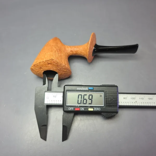 Madao 3000 Natural Sandblasted Asymmetric Cherrywood Sitter Handmade Briar Pipe, New - Image 10