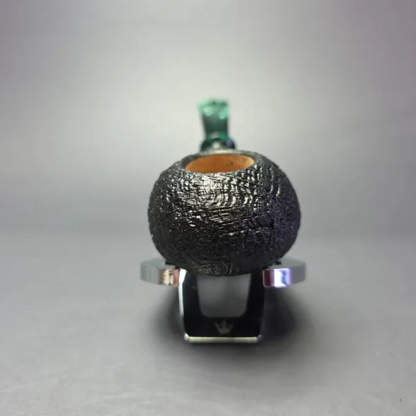 Buckeye Hand Made Sandblasted Squat Tomato Briar Pipe, New - Image 3