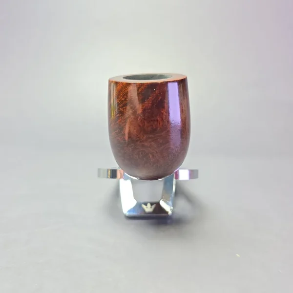 MBSD Briars Timeless Traditions 1 Smooth Billiard w/ Silver Handmade Briar Pipe, New - Image 4