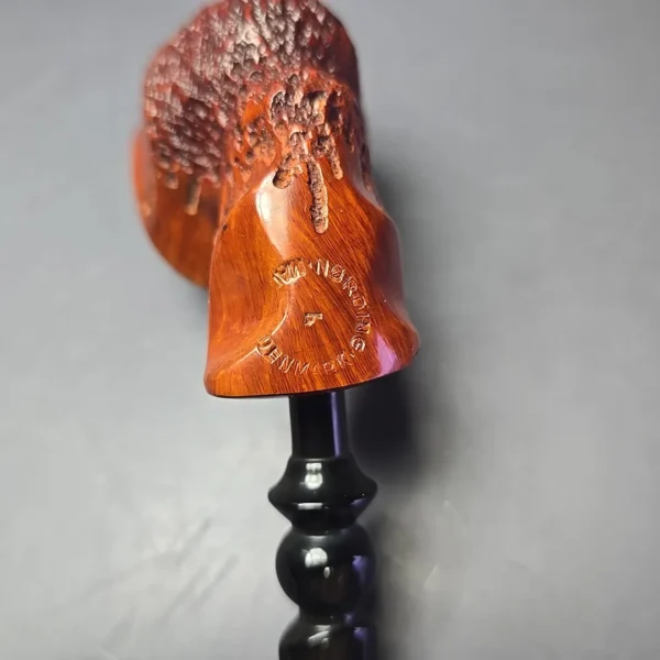 Nording Partially Rusticated Freehand Estate Briar Pipe, Danish Estates - Image 9