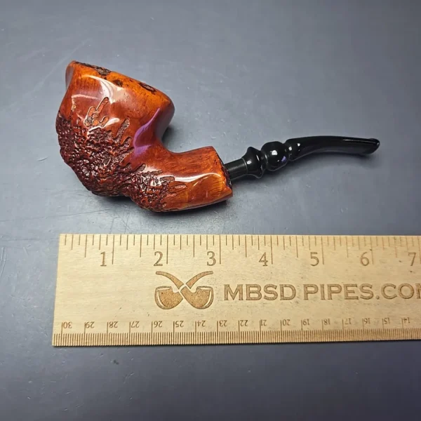 Nording Partially Rusticated Freehand Estate Briar Pipe, Danish Estates - Image 10