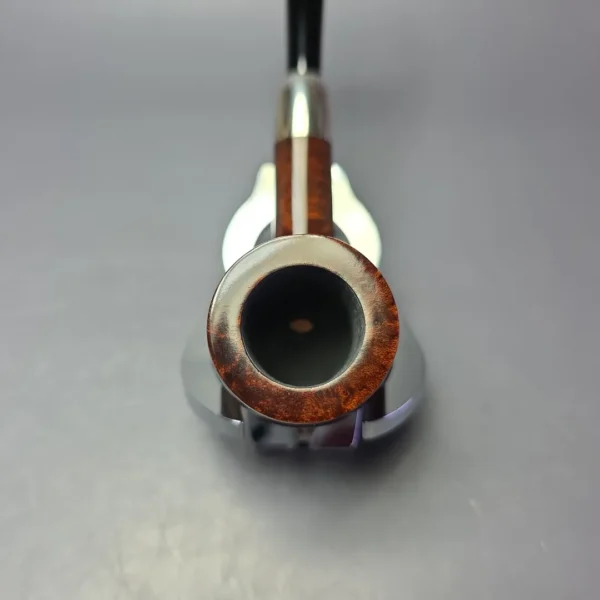 MBSD Briars Timeless Traditions 1 Smooth Billiard w/ Silver Handmade Briar Pipe, New - Image 7