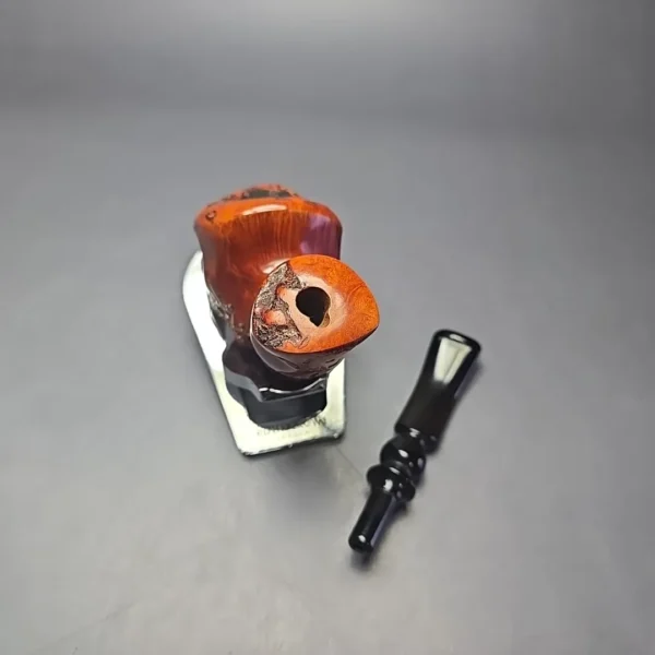 Nording Partially Rusticated Freehand Estate Briar Pipe, Danish Estates - Image 12