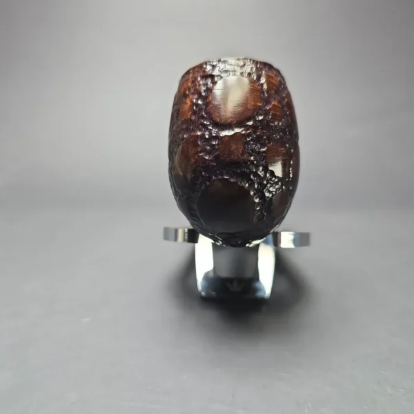 Savinelli Alligator Brown 606 KS Rusticated Bent Billiard Estate Briar Pipe, Italian Estates, 6mm - Image 3