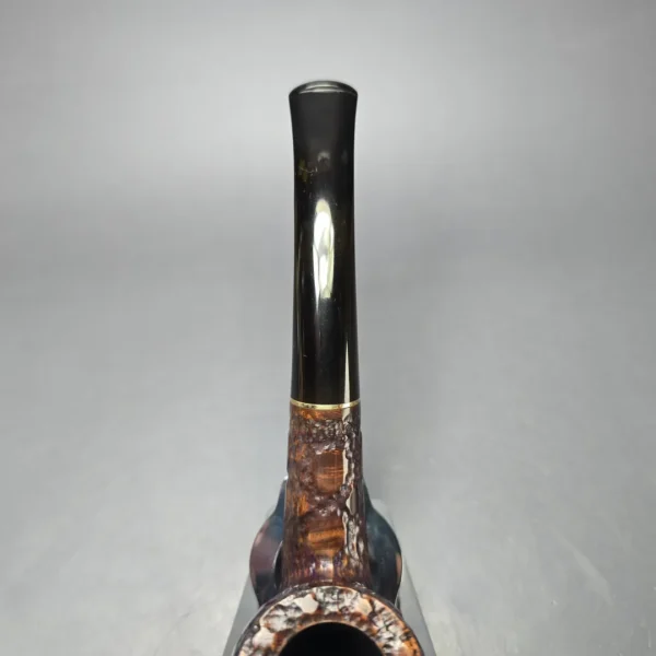 Savinelli Alligator Brown 606 KS Rusticated Bent Billiard Estate Briar Pipe, Italian Estates, 6mm - Image 7