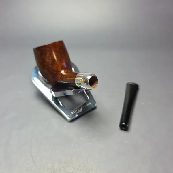 MBSD Briars Timeless Traditions 1 Smooth Billiard w/ Silver Handmade Briar Pipe, New - Image 12