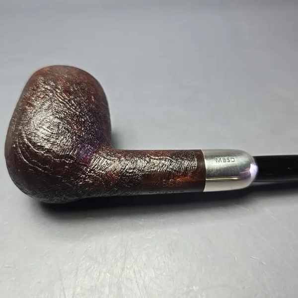 MBSD Briars Timeless Traditions 1 Sandblasted Billiard w/ Silver Handmade Briar Pipe, New - Image 12