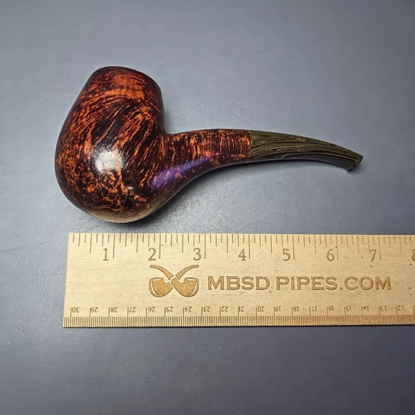 Sean Reum XL Eggshell Sandblasted Hawkbill Estate Briar Pipe, American Estates - Image 11